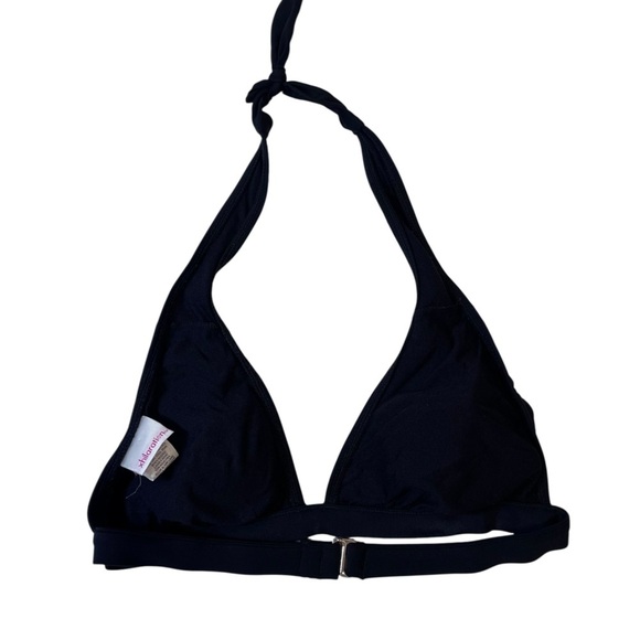 y2k xhilaration black embroidered bikini top vintage retro artistic bold floral - Picture 2 of 6